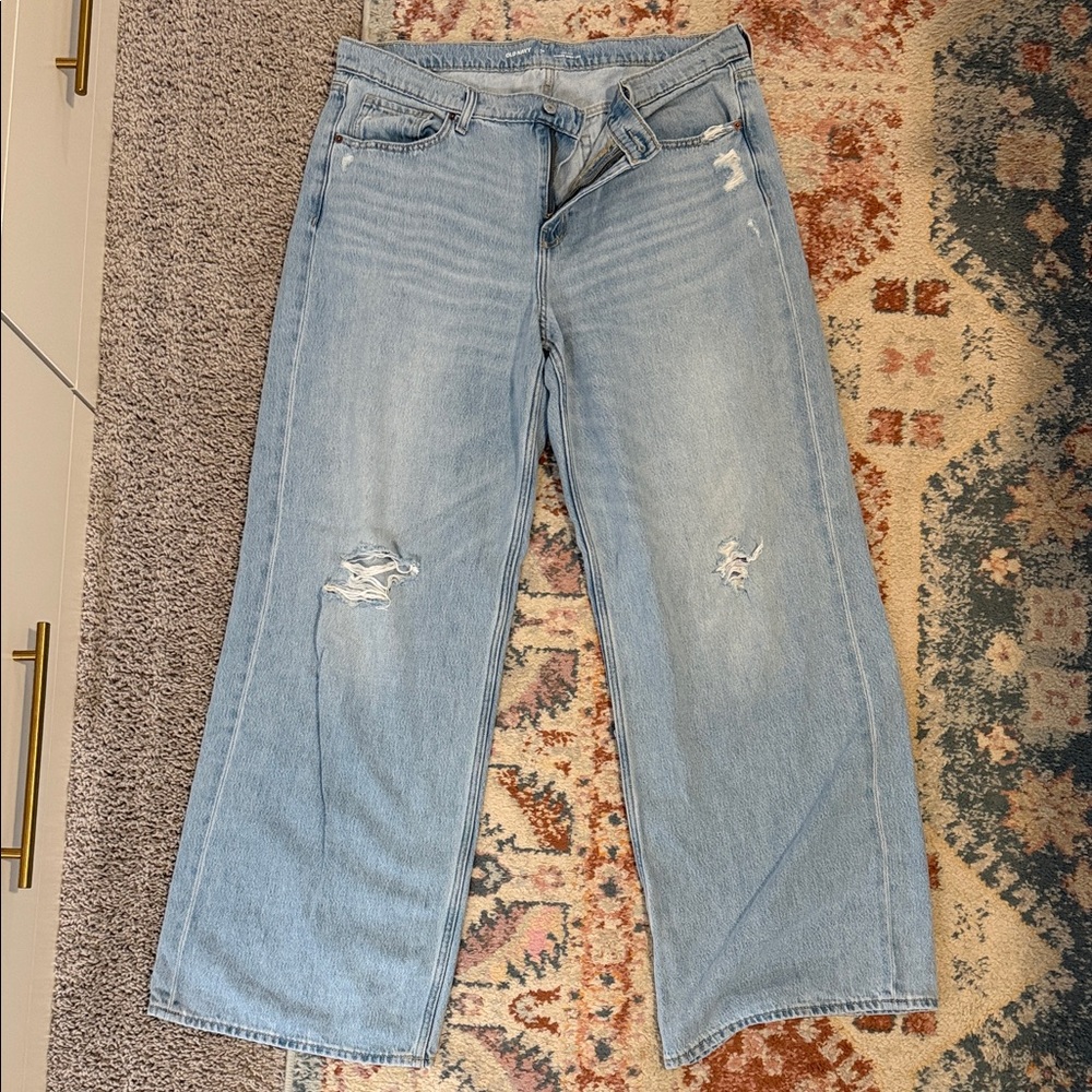 Old Navy Light Blue Flare Jeans